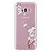 Price comparison product image Galaxy S8 Plus Case, DENDICO® Ultra-Thin TPU Soft Cover Case for Samsung Galaxy S8 Plus, Transparent Clear Case for Galaxy S8 Plus [Shock-Absorption] [Lifetime Warranty] - Plum Blossom
