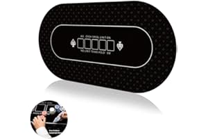 Y-NUT Tapis de poker 180 x 90 cm, 10 joueurs Texas Hold'em en caoutchouc pour tables, table de poker pliable et portable avec sac de transport pour jeux de poker, blackjack