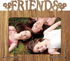 Generic Wood Glass Mdf Table Photo Frame (5x7 inch, Brown)