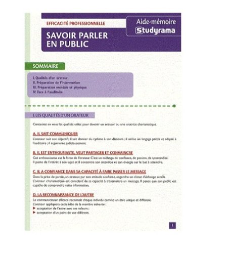 Download Savoir parler en public Download Savoir parler en public