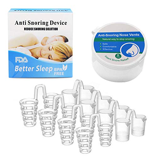 Duvina Dispositif Anti-Ronflement,Stop Ronflement,Pince à Nez Magnétique Anti-Ronflement, Arrête les Ronflements du Nez, Snore Stopper pour Sommeil plus Confortable