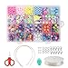 Produktbild DIY Perlenschmuck für Kinder, Bunte Baby Perlen für Armbänder Baby Stringing Perlen Kinder Acryl Perlen für Schmuck Machen, Armbänder, Halsketten, Schlüsselanhänger und Kinder Schmuck (Bohemia)