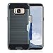 Produktbild Für Samsung Galaxy S8, mit Kreditkarten-Slot-Halter TPU + PC Handy-Abdeckungen DuoShengZhTG ( Color : Dark blue )