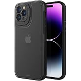 BUFF LABS iPhone 14 Pro Max Hybrid Corner Kılıf Lens Koruyucu Kamera Pencereli Standlı Kapak (Siyah)