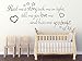 Read me a story, tuck me in tight.. Childs Nursery Wall Art Quote Sticker Decal - Pink Large (950mm x 420mm)