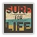 Produktbild 2 x Surf für Life Vinyl Aufkleber Reise Gepäck # 10273 - 10cm/102mm Wide