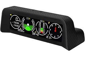 MOMOTOU Auto HUD Neigungsmesser GPS KFZ Tacho Head Up Display MPH Kompass Digital Neigungswinkelmesser für Off-Road-Fahrzeuge SUV (X90)