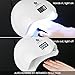 36W UV LED Nail Lamp Manicure/Pedicure Nail Dryer with 4 Timer Setting - Perfect Salon Tool for Drying Nail Polish and Gel - Dry Both Fingernails and Toenails with 2 FREE Bonus Nail Files