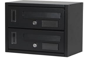 LA ZAPPA caja correo postal Cassette Pared Metal seno letras Exterior condominiale Acero barnizado