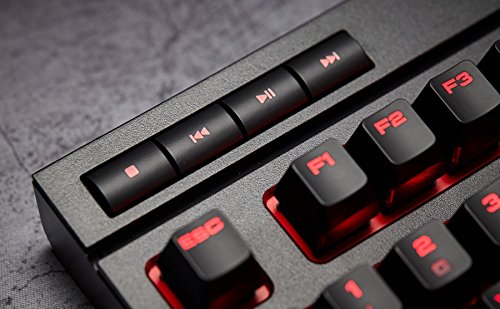 Corsair K63 - Teclado mec  nico Gaming  Cherry MX Red  retroiluminaci  n LED roja  QWERTY Espa  ol   Negro