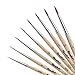 Produktbild Profi Kolinsky Rotmarder Pinselset Fein | 8 x Sable Brush von Roubloff | Größe: 00 / 0 / 1 / 1,2 / 1,5 / 2 / 2,5 / 3