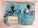 JT-Amigo Kinder Pyjama Strampler Schlafanzug Tier Kostüm für Halloween Karneval Fasching, Elefant Kostüm, Gr. 140/146 -