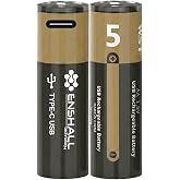 AA Type-c Şarj Edilebilir Kalem Pil 1.5V 3200mWh Kapasiteli Lityum-ion Saat Pili