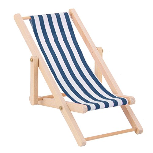 Faironly Liegestuhl/Strandliege/Sonnenliege für Kinder, Miniatur-Spielzeug blau