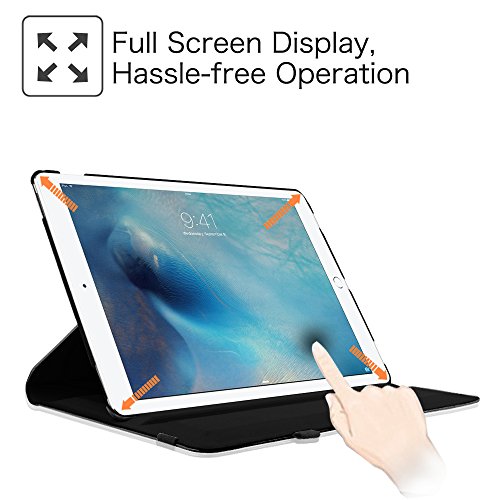 iPad Pro 12.9 Zoll Hülle – Fintie 360 Grad Rotierend Stand Kunstleder Schutzhülle Smart Cover Case Tasche Etui mit Auto Schlaf / Wach Funktion für Apple iPad Pro 12,9 Zoll 2015 Release Tablet, Don’t Touch - 5
