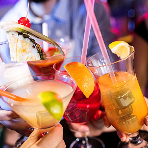 MVPOWER Whisky Steine Edelstahl Eiswürfel Whisky Eiswürfel Ice Cubes Set Whiskey Rocks Stones wiederverwendbaren Eiswürfel 8 Stück mit Klammer - 5