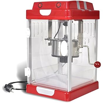 vidaXL Profi Popcorn Maschine roten Retro-Design mit