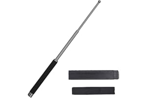 SUEALE Bâton tactique multifonction en métal, outil de survie pour le camping et la pêche