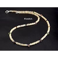 Fine Art Welo Opal Turmalin Peridot Apatit Kyanit Kette