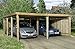 Produktbild Doppelcarport 618 - Aus- führung: Gr. 2, Sockelmaß: 576 x 591 cm, Maß inkl.- Dachüberst.: 603 x 612 cm, Grund- fläche: 34,04 m², Raum- inhalt: 78,92 m³, Gewicht: 420 kg