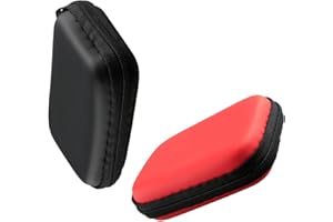 GroveEss 2PCS Playing Card Case Storage Boxes-Waterproof Protective UNO Card Game Organizer Anti-Scratch Holder for UNO Card Travel Camping Outdoor Gaming Camping Storing(Black,Red)