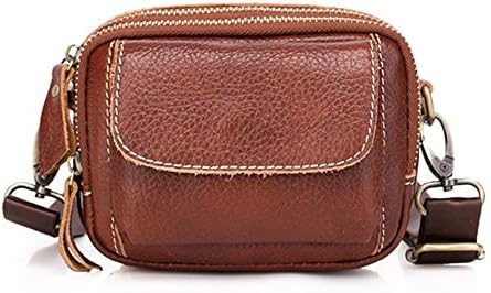 New Bumbag and Fanny pack Shoulder bag Messenger bag Leather purse Kattee Vintage Leather Waist bag Bum Bag Travel pouch pack(Brown)