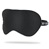 Eye Mask MYCARBON Sleep Mask Soft Feel Eye Cover 100% Pure Silk With Adjustable Strap for Sleeping Travel Night Eye Mask Best Sleep Aid Unisex for Men Women Kids Children