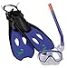 Produktbild Kinder Tauchset Schwimmflossen Taucherbrille Schnorchel 3-6 Jahre