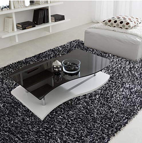 Tapis Poil Long Gris