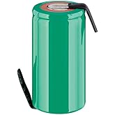 Goobay 72806 Nickel-Metallhydrid Akku (NiMH), 1, 2 V, PVC, Lötfahne (Z), Sub-C, 2500 mAh, Lötfahne (Z)