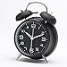 Produktbild Nacht Stumm Wecker Metall Alarm Lazy Übergroßen Mode Student Schlafsaal Kreative Schlafzimmer Nachttisch Leuchtende ( Color : Black )