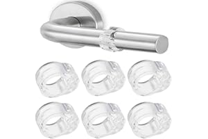KHYYQUA Juego de 6 Topes para Puerta,Pvc Topes de Puerta Silicona Flexible, Topes de Manillas Para Puertas y Ventanas, Tope de Puerta Goma de Color Blanco,para Proteger Contra Los ArañAzos