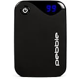 Veho Pebble P-1 Portable Power Bank | Rechargeable | Smartphone and Tablet Charger | 10,400mAh | Dual USB | USB-C | LED Digit
