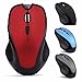 Produktbild Sansee Wireless Optical Mouse Mäuse + USB Receiver für PC Laptop MAC (2,4 GHz 2400 DPI) (5121, Schwarz)
