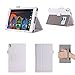 Produktbild ISIN Tablet Fall Serie Lenovo Tab 4 8 Plus TB-8704F,TB-8704N und TB-8704X 8,0 Zoll Tablet Premium PU-Leder Schutzhülle Taschen mit Handschlaufe,Stylus Halter und Kartenschlitz (Weiß)