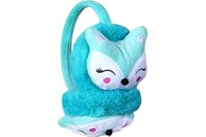 iNszkoos Cache-oreilles Chaud D'hiver pour Enfants Mignon en Renard Motif Peluche Couvre-Oreille Protection Oreille Moelleux en Fausse Fourrure Pliable Accessoire D'hiver pour Bébés Filles Garçons