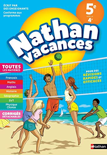 Télécharger Cahier de Vacances 2018 de la 5ème vers la 4ème, Toutes les matières PDF