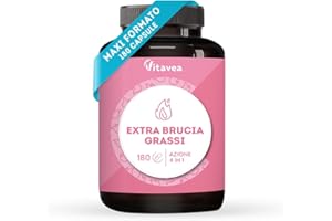 VITAVEA BIEN-ETRE Brucia Grassi 15 attivi 4in1 - Perdita peso, Riduzione Dell'appetito, Pancia piatta, Potente Brucia Grassi - Tè verde, Guaranà, Konjac, L Carnitina, Cromo - 180 capsule - Vitavea