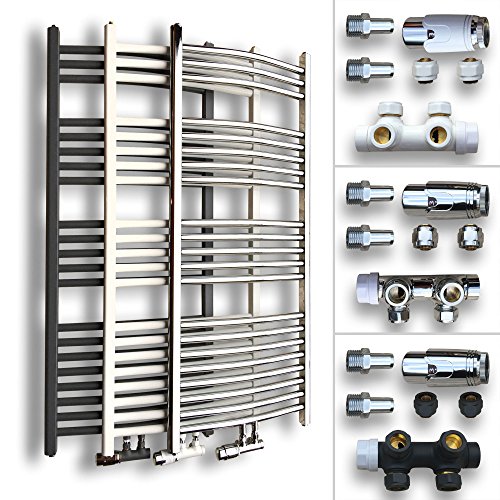 Heizkörper Badheizkörper Handtuchheizkörper Handtuchwärmer gebogen 1800x600mm TOP - 3