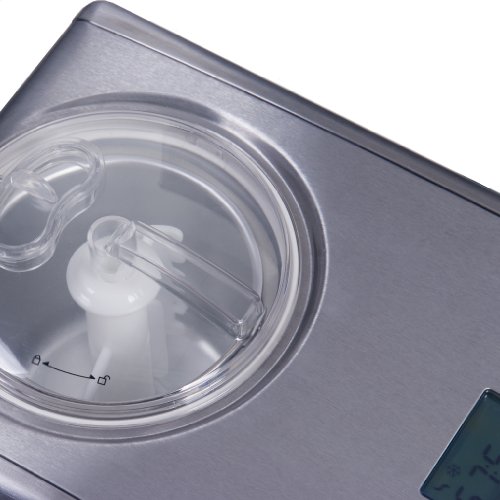 7in1 Edelstahl Eismaschine mit Kompressor-Frozen Yogurt-Milchshake Maschine-Flaschenkühler Gino Gelati IC-250W - 4