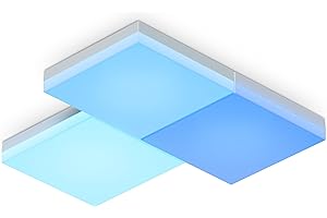 Nanoleaf Skylight zestaw startowy, 3 x oświetlenie sufitowe LED RGBW, modułowe oświetlenie wewnętrzne, 16 m kolorów WiFi, współpracuje z Alexa