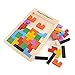 Demiawaking Wooden Tangram Brain Teaser Puzzle Toys Game Developmental Educational Kids Baby Toy