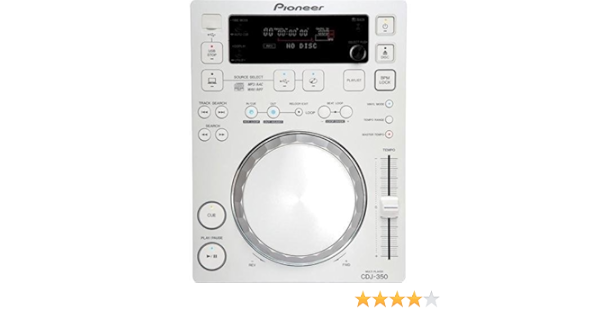 Pioneer Cdj 350 W Single Disc Dj Cd Player White Amazon In Musical Instruments