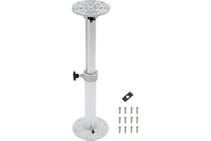 AceSupever Wohnmobil-Tischbeine, 460-700mm Höhenverstellbare Aluminiumlegierung Tischsockelbein 360 ° Drehbar Stangenstützbein für Wohnmobil, Boot, Yacht, Wohnmobil