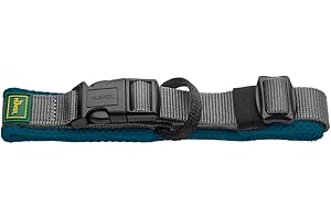 Hunter Halsband Maldon, Farbe: Petrol, atmungsaktives Mesh, Robustes Nylon, lautlos & allergikerfreundlich, Zugentlastung, integriertes Adresslabel, besonders leicht, Größe: M