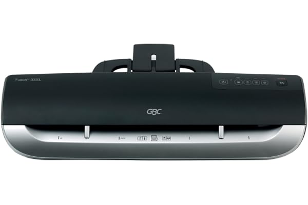 GBC Plastifieuse A3 Fusion 3000L pour la maison et le bureau, temps de préchauffage de 1 minute, réglages chaud et froid, machine à plastifier A3, noire, 4400749