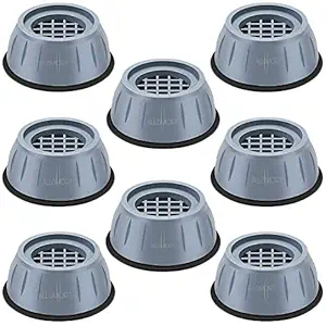 ALLSMORT Washing Machine Pads, Set of 8 Pieces, Anti Vibration Pads, Washer Dryer for Washing Machine, Fridge, Home Furniture (Grey)