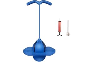YSINOBEAR Ball for Adults,Balance Bouncing Ball,Bounce Ball with Handle and Pump,Strong Grip Deck for Outdoor Fun, Sticks, Exercise Balance Ability for Children, Boys & Girls