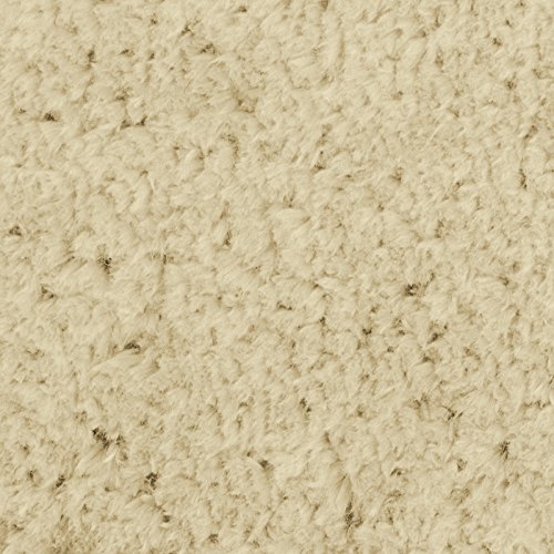 Badematte aus weichem & kuscheligem Hochflor | Öko-Tex zertifiziert | beige | 50x80cm - 4