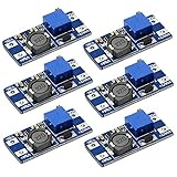 Hinweis: Wenn die Ausgangsspannung nicht eingestellt werden kann und immer gleich der Eingangsspannung ist, drehen Sie das Potentiometer zuerst um mehr als 10 Umdrehungen gegen den Uhrzeigersinn.